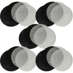 10x filtre  charbon actif, 10x filtre  graisses remplacement pour moulinex ad - 5 pour friteuse - 20 ...
