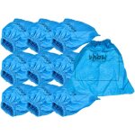 10x filtre textiles compatible avec fam aquavac aspirateur sec et humide - sac filtrant, lavable bleu ...