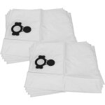 10x sacs compatible avec milwaukee as 300 emac aspirateur - microfibre non tisse, volume de 30l, 60cm ...