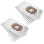 10x sacs compatible avec nilfisk p20, p30, p40 aspirateur - microfibres non tiss�es, blanc - vhbw