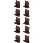 10x taquet �tag�re marron tablette verre meuble support plastique placard armoire plateau fixation