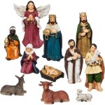 Ose - guirlande lumineuse de nol santons de nol x 11 - clairage frique et ambiance festive