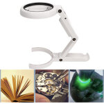 11 x 5 loupe lampe de bureau loupe lampe de lecture led avec support pour la lecture, dubuns