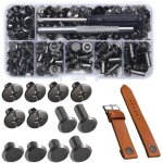 110 pi�ces rivets � vis en cuir vis de reliure accessoires multi - tailles pour v�tements vestes chaussures ...