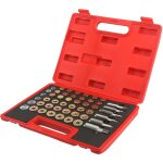 114pcs kit de rparation du filetage du carter d'huile m13 m15 m17 m20 m22 outil de bouchon de vidange ...