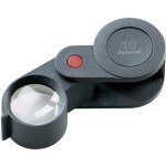 118210 loupe pliante grossissement: 10 x lentille: (�) 23 mm noir - noir - eschenbach
