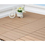 Sifree - 11pcs dalles de jardin 30 x 30 cm type classique revêtement de sol extérieur - marron Sifree - 11pcs dalles de jardin 30 x 30 cm type classique revêtement de sol extérieur - marron