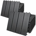 Deuba - 11x 22x 44x 55x 66x dalles clipsables en bois composite wpc 30 x 30 cm dalle de terrasse jardin ... Deuba - 11x 22x 44x 55x 66x dalles clipsables en bois composite wpc 30 x 30 cm dalle de terrasse jardin ...