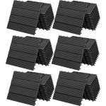 Deuba - 11x 22x 44x 55x 66x dalles clipsables en bois composite wpc 30 x 30 cm dalle de terrasse jardin ...