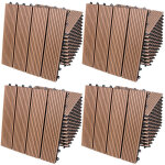 Deuba - 11x 22x 44x 55x 66x dalles clipsables en bois composite wpc 30 x 30 cm dalle de terrasse jardin ... Deuba - 11x 22x 44x 55x 66x dalles clipsables en bois composite wpc 30 x 30 cm dalle de terrasse jardin ...