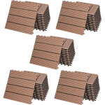 Deuba - 11x 22x 44x 55x 66x dalles clipsables en bois composite wpc 30 x 30 cm dalle de terrasse jardin ... Deuba - 11x 22x 44x 55x 66x dalles clipsables en bois composite wpc 30 x 30 cm dalle de terrasse jardin ...
