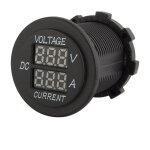 12 - 24v voltmtre ampremtre, moto digital 2 en 1 numrique testeur de courant et testeur de tension, ...