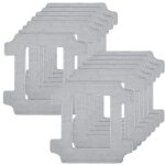 12 accessoires de nettoyage pour robots lave - vitres ecovacs winbot w2s / w2s omni : chiffons de nettoyage ...