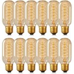12 ampoules t45 edison 40w lampe tungst�ne r�tro spirale 220v