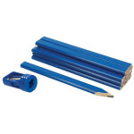 12 crayons de menuisier et 1 taille - crayon - 13 pi�ces