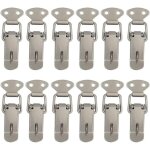 12 loquets de verrouillage  levier pour capots, serrures  ressort, botes  outils, armoires