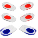 12 pack talonnette gel talonnettes semelle silicone talon coussin pour soulager douleur tendon achille ...