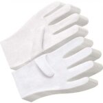 12 paires de gants en coton blanc pour l'ecz�ma et les mains s�ches - doublure respirante - gants d'examen ...