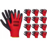 12 paires de gants de travail verken en latex rouge �pais et r�sistant, taille 9 (l)
