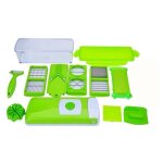 12 pcs accessoires cuisine et cuisson, vert - coupe - lgumes pour cubes, btonnets, tranches, lanires ...