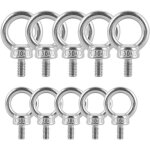 12 pcs anneau - m3 de levage en 304 acier inoxydable boulons � oeil piton � visser pour �quipements de ...