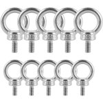 12 pcs anneau - m3 de levage en 304 acier inoxydable boulons � oeil piton � visser pour �quipements de ...