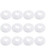 12 pcs cache tuyau, cache tuyau radiateur, cache tuyau plomberie collier radiateur, pour tubes de chauffage ...