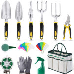 12 pcs kit de outils jardinage professionnel outillage de jardin comprend pelle s�cateur semoir � graines ...