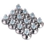 12 pcs pieds vrin de meuble, m10 x 24mm pieds de meuble ajustables, vis de rglage pour pieds de meuble, ...
