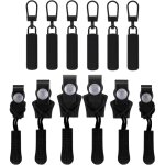 12 pcs tirette fermeture eclair remplacement curseur fermeture �clair m�tal zipper pull amovible kit ...