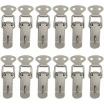 12 pices attache capot fermeture  levier moraillon de porte, oquet  ressort bascule acier pour ressort ...