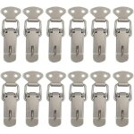 12 pices attache capot fermeture  levier moraillon de porte, oquet  ressort bascule acier pour ressort ...