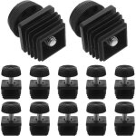 12 pi�ces bouchons carr�s r�glables pour meubles antid�rapants pour bureaux chaises et tabourets protection ...