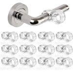 12 pi�ces but�es de porte pvc, risvowo silicone porte en silicone anti - poign�e, transparent butoir ...