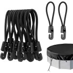 12 pi�ces petit tendeurs elastique avec crochets, mini tendeur de fixation 10 cm corde elastique en gomme, ...