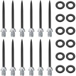 12 pi�ces pointes de fl�chettes en acier 2ba, fl�chettes pointes de rechange en m�tal, pour accessoires ...