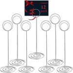 12 pices porte - numros de table, 22cm grand porte - cartes supports pour tableaux en fil mtallique ...