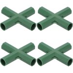 12 pi�ces raccords de serre 16 mm, connecteurs � 4 voies pour tubes, id�aux pour treillis de vigne / ...