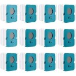 12 pices sac  poussire clean station pour samsung bespoke jet vca adb95, vs20a95923w, sacs de rechange ...