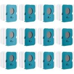 12 pi�ces sac � poussi�re clean station pour samsung bespoke vs20a95923w, sacs de rechange pour aspirateur, ...