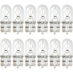 12 pi�ces t10 ampoule halog�ne sans capuchon lampes chaudes de voiture tourner ct� plaque d'immatriculation ...