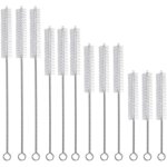 12 pi�ces tube brosse de nettoyage, brosses de nettoyage en nylon, goupillon nettoyage en acier inoxydable, ...