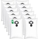12 sacs d'aspirateur compatibles avec nilfisk alto aero 20 / 21 / 25 / 26 / 31 / vl200 et makita vc2010l ...