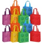 12 sacs non tiss�s briques cadeaux poign�e, friandises bonbons d�coration anniversaire fournitures f�te ...