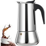 12 tasse stovetop espresso maker stainless steel moka pot espresso maker percolator italian coffee maker ...