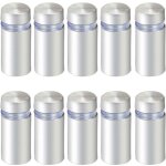 12 x 25mm en acier inoxydable verre standoff support vis publicit� clous mat�riel montages vis 10pcs