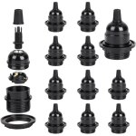 12 x douille ampoule e27 a visser (250v 4a) douilles de lampe en baklite avec pince de cble