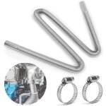 120 cm flexible pour echappement , 2. 5cm voiture tuyau d'echappement, tuyau d'�chappement de chauffage ...