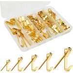 120 pi�ces crochet pour cadre photo, crochet tableau mural avec vis, accroche pour fixation cadre, photos, ...