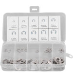 120 pi�ces e clip circlip anneau de retenue 304 en acier inoxydable assortiment kit pour roulement